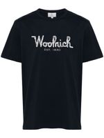 Woolrich t-shirt en coton à logo brodé - Bleu - thumbnail