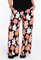 Yoek Wijde broek HIBISCUS | Zwart | Maat 46/48