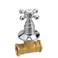 Kruisgreep Warm Water Sapho Antea 6x6 cm Chroom/Goud Kruisgreep Warm Water Sapho Antea 6x6 cm Chroom/Goud