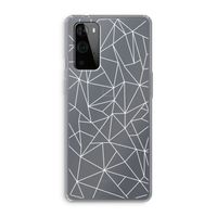 Geometrische lijnen wit: OnePlus 9 Pro Transparant Hoesje
