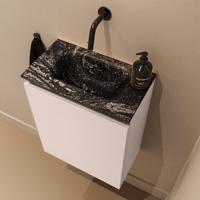 Toiletmeubel Mondiaz Ture Dlux | 40 cm | Meubelkleur Rosee | Eden wastafel Lava Midden | Zonder kraangat - thumbnail