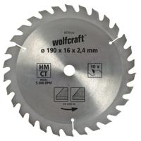 Cirkelzaagblad Wolfcraft 6733000 160 x 2,4 mm