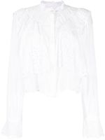 MARANT ÉTOILE blouse Kelmon à broderie anglaise - Blanc