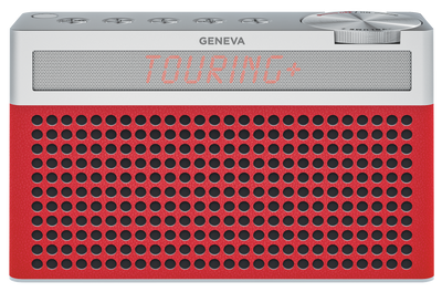 Geneva Touring / S+ oplaadbare portable hi-fi DAB+ en FM radio met Bluetooth rood