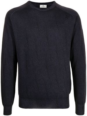 ETRO pull en maille épaisse - Bleu