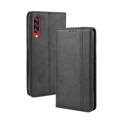 Voor Samsung Galaxy A90 5G magnetische Buckle retro Crazy Horse textuur horizontale Flip lederen draagtas met houder & kaartsleuven & fotolijstjes (zw