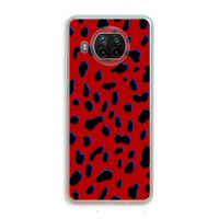 Red Leopard: Xiaomi Mi 10T Lite 5G Transparant Hoesje Red Leopard: Xiaomi Mi 10T Lite 5G Transparant Hoesje
