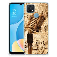 OPPO A15 Siliconen Hoesje met foto Bladmuziek