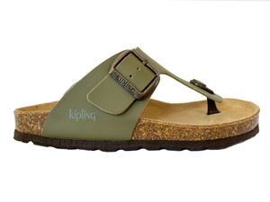 Groene Kipling Slippers Juan 4 Khaki