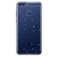Blauwe stippen: Huawei P Smart (2018) Transparant Hoesje