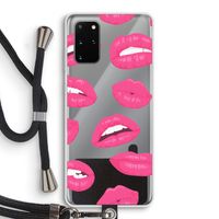 Bite my lip: Samsung Galaxy S20 Plus Transparant Hoesje met koord
