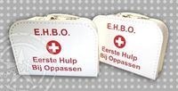 Koffertje met naam wit E H B Oppassen 3 maten - thumbnail