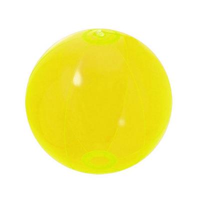 Strandbal - geel - opblaasbare bal - 30 cm - strandspeelgoed