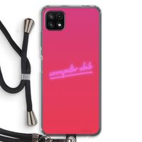 Vice Glow: Samsung Galaxy A22 5G Transparant Hoesje met koord