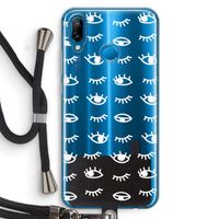 Eye pattern #3: Huawei P20 Lite Transparant Hoesje met koord