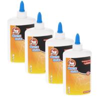 Mr Glue Hobby Lijm - 4x - 250 ml - wit - in fles - extra sterk - flexibele fix - snel drogend