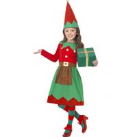 Kerstelf kostuum voor meiden 145-158 (10-12 jaar)  -