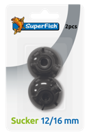 Superfish Zuiger 12/16mm - Sterke Aquarium Vijver Zuignappen Set van 2 - Universele Grip