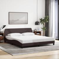 Bedframe "Dover" stof donkerbruin 180x200 cm - thumbnail