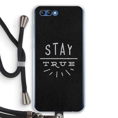 Stay true: Honor 10 Transparant Hoesje met koord