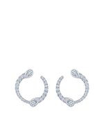 KWIAT boucles d'oreilles Eclipse en or blanc 18ct ornées de diamants - Argent