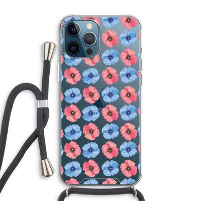 Klaproosjes: iPhone 12 Pro Max Transparant Hoesje met koord