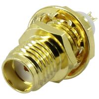 TRU COMPONENTS SMA-KHC-RG174 1372235 SMA-connector Bus, inbouw verticaal 50 Ω 1 stuk(s) - thumbnail