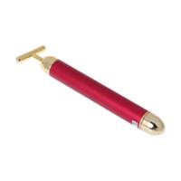 Schoonheid elektrische anti rimpel anti-aging Firming afslanken Facial Pulse roller Massager (rood)