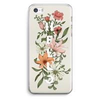 Hello bloemen: iPhone 5 / 5S / SE Transparant Hoesje - thumbnail
