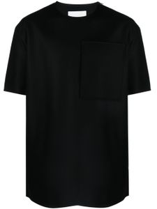 Jil Sander zip-detail wool T-shirt - Noir