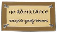 Lord of the Rings Magnet No Admittance (Enamel) 7 cm