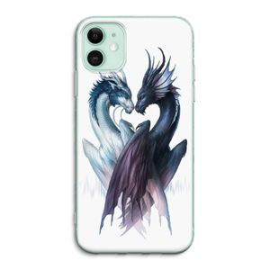 Yin Yang Dragons: iPhone 11 Transparant Hoesje