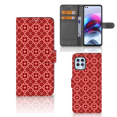 Motorola Moto G100 | Telefoon Hoesje | Batik Rood