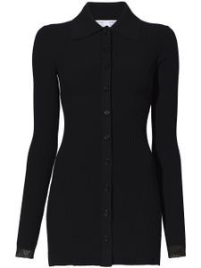 Proenza Schouler White Label cardigan en maille nervurée - Noir