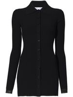 Proenza Schouler White Label cardigan en maille nervurée - Noir - thumbnail