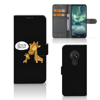 Nokia 7.2 | Nokia 6.2 Leuk Hoesje Giraffe - thumbnail