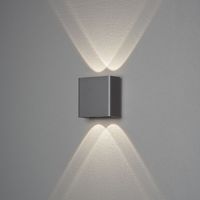 Konstsmide Chieri 2x2 7891-370 Buitenlamp (wand), Wandlamp Energielabel: F (A - G) LED 4 W Antraciet (mat) - thumbnail