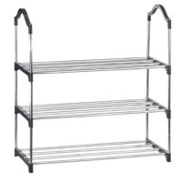 Schoenenrek - zwart - 3 niveaus - 39 x 15 x 60 cm - opbergrek