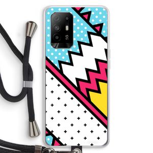 Pop Art #2: Oppo A94 5G Transparant Hoesje met koord