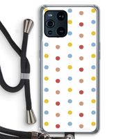 Bollen: Oppo Find X3 Transparant Hoesje met koord