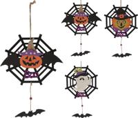 Spinnenweb hangdeco 30 cm 3 ass - Nampook