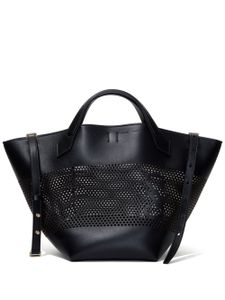 Proenza Schouler grand sac à main PS1 en cuir perforé - Noir