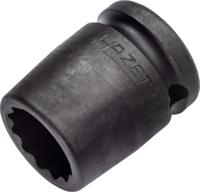 HAZET Krachtdopsleutel 900SZ-18 · 1/2 inch (12,5 mm) vierkant hol · Buitentwaalfkant tractieprofiel · SW 18 mm