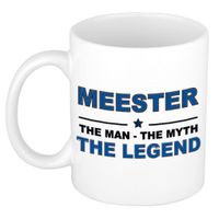 Meester the man, the myth, the legend cadeau koffiemok / theebeker 300 ml - thumbnail