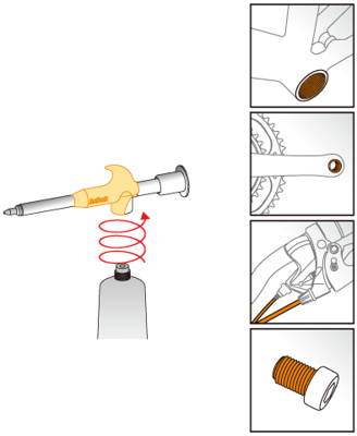 IceToolz (Buzaglo) Vetspuit inclusief tube kopervet icetoolz c278 (120 ml)
