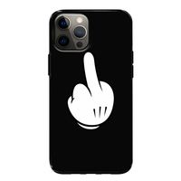 Middle finger black: iPhone 12 Pro Tough Case