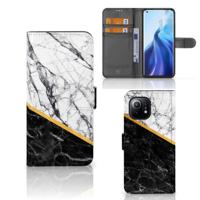 Xiaomi Mi 11 | Bookcase | Marmer Wit Zwart - Origineel Cadeau Man