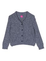 Cashmere in Love Kids cardigan Dorset en maille torsadée - Bleu - thumbnail