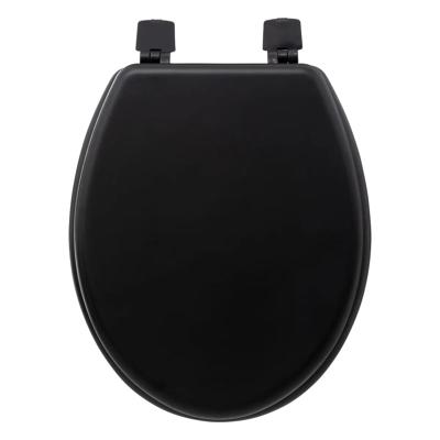 5Five Toiletbril Colors - zwart - MDF/HDF hout - universeel - standaard wc bril