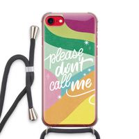 Don't call: iPhone SE 2020 Transparant Hoesje met koord